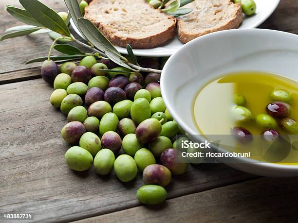 Olive Oil And Olives Stock Photo - Download Image Now - Jar, Kalamata Olive, 2015