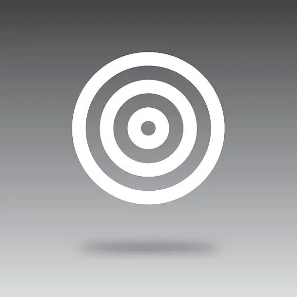 Vector illustration of Floating Target icon