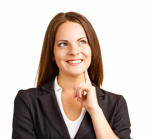 istock Thinking young businesswoman 483889144