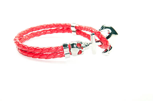 istock leather skull figure men bracelet 483889992