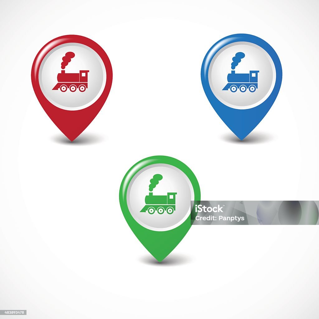 Train Indicator Vector Train Sign Stock Illustration - Download Image Now - 2015, Aiming ...