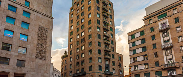 istock Three buildings, San Babila, Milan 483895326