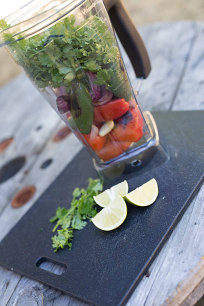 istock Salsa ingredients in blender with lime and cilantro 483895830
