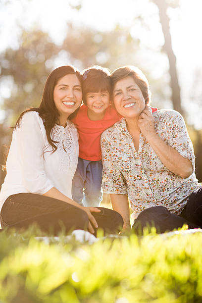 istock Affectionate family of three 483902110