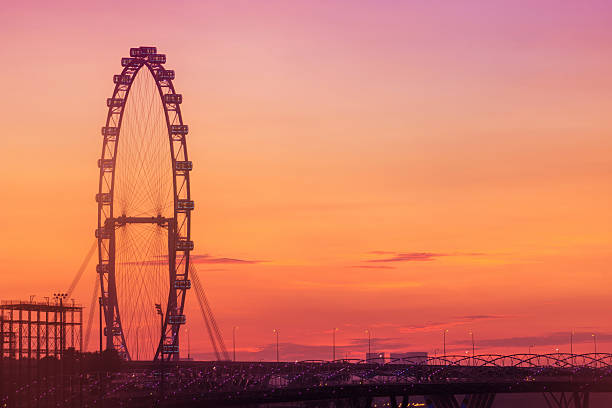 istock Singapore cityscape night view 483910308