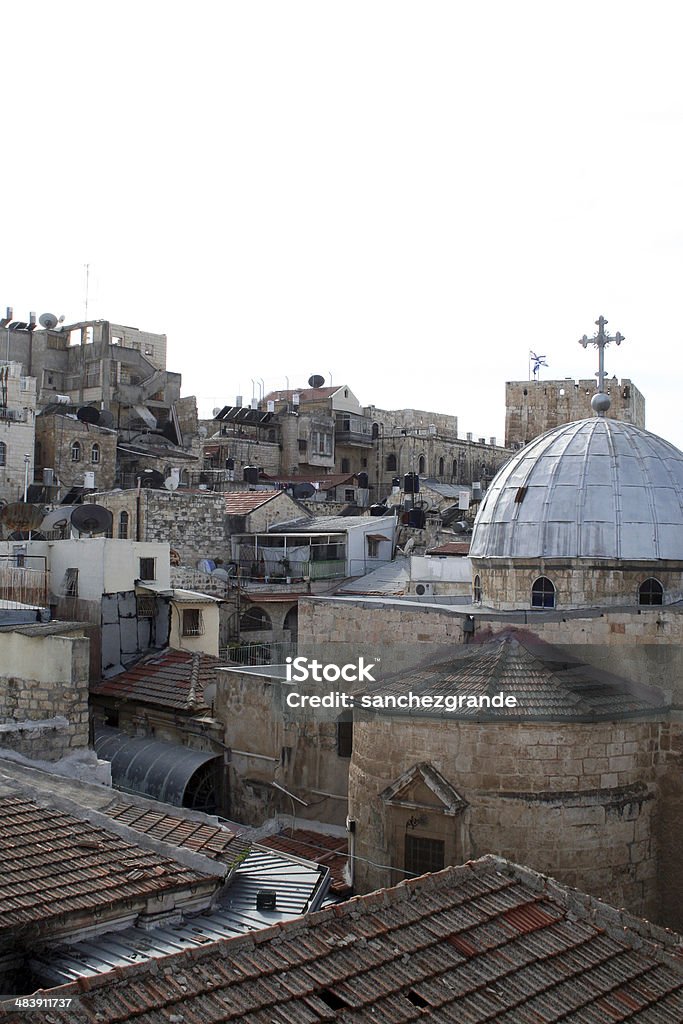 Case di città vecchia di Gerusalemme. - Foto stock royalty-free di Affollato