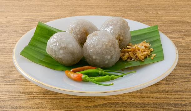 istock Thai Dessert of Tapioca Balls Filled with Minced Pork 483913254