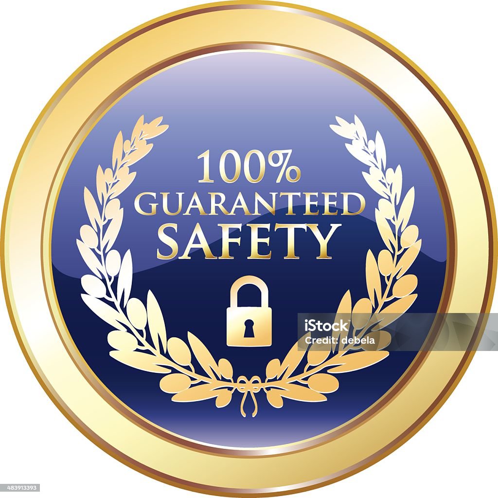 Garantierte Sicherheit Golden Award - Lizenzfrei 100 Prozent Vektorgrafik