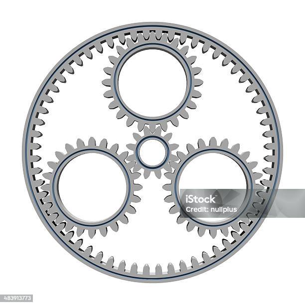 Planetary Gear Stock Photo - Download Image Now - Gear - Mechanism, Gearshift, Planet - Space