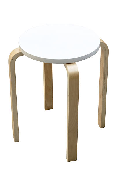 istock Wooden stool isolated with clipping path 483914087