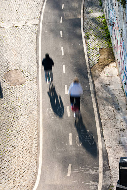 istock Cycle lane along Tiber rive in Rome 483914951
