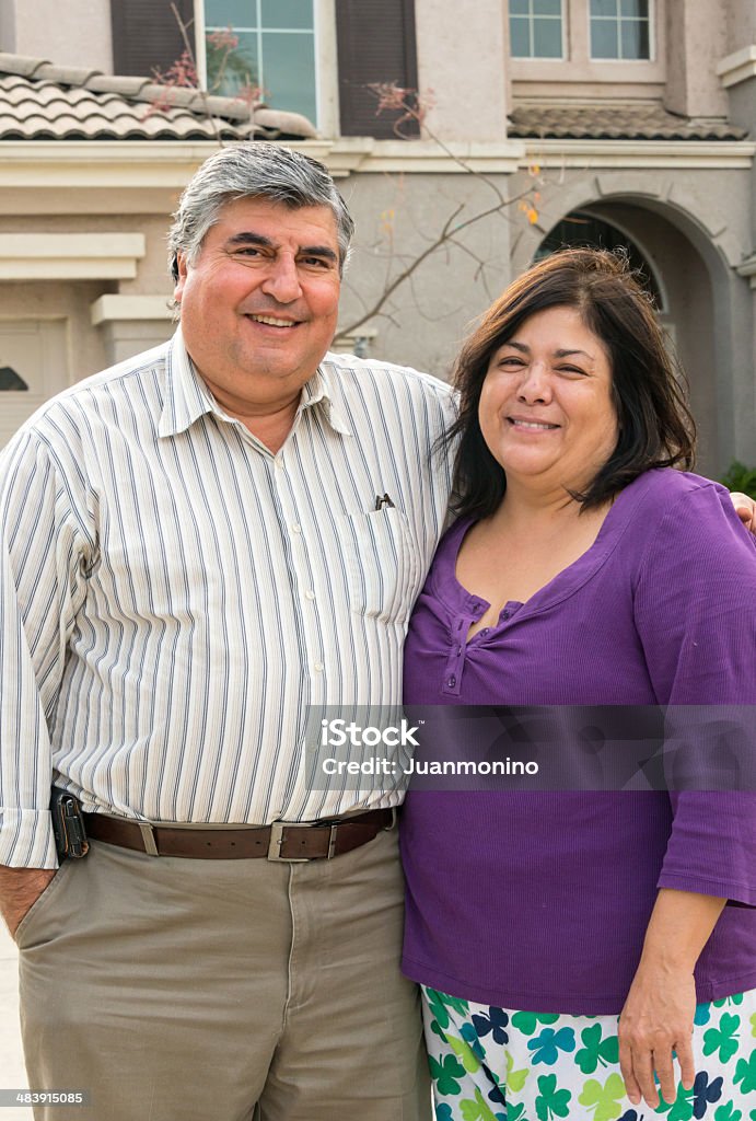 Smiling couple hispanic mature couple smiling together 50-54 Years Stock Photo