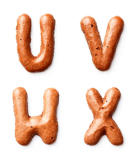 istock Letters made of caramel cookies 483916905