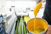 yellow colors of printing inks