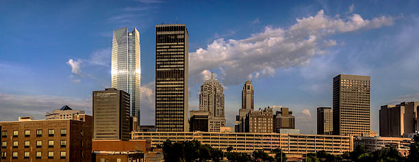 istock Downtown Oklahoma City From Bricktown  with small panorama 483919430