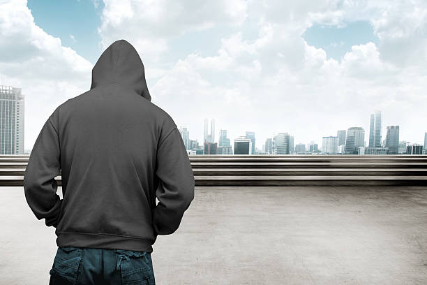 istock Faceless man in hood 483924776