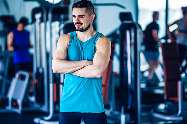 istock gym instructor at the gym 483929300