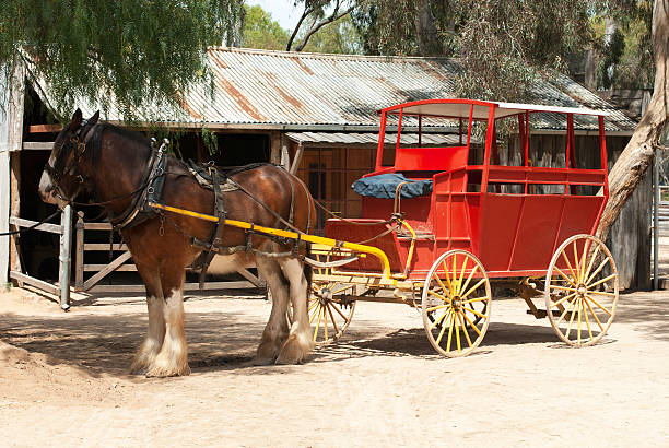 istock Draught Horse and Carriage 483929380