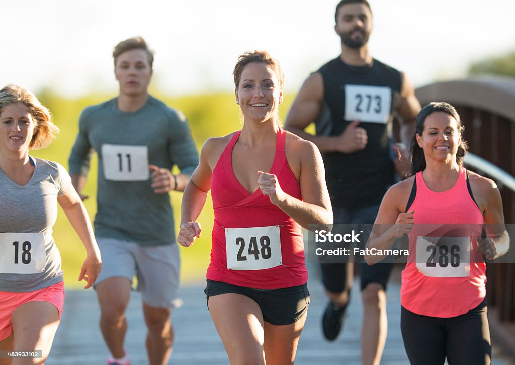 Gruppe von marathon-Läufer - Lizenzfrei 2015 Stock-Foto