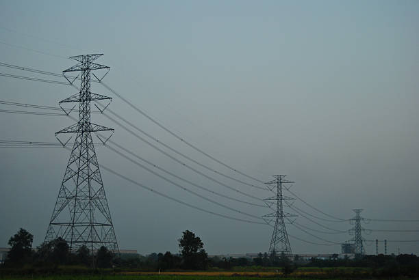 istock the electricity post among village 483933450