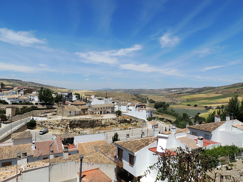 typical andalusian village in granada, spain