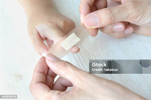 Adhesive Plaster For Kid Stock Photo - Download Image Now - Adhesive Bandage, Child, Education