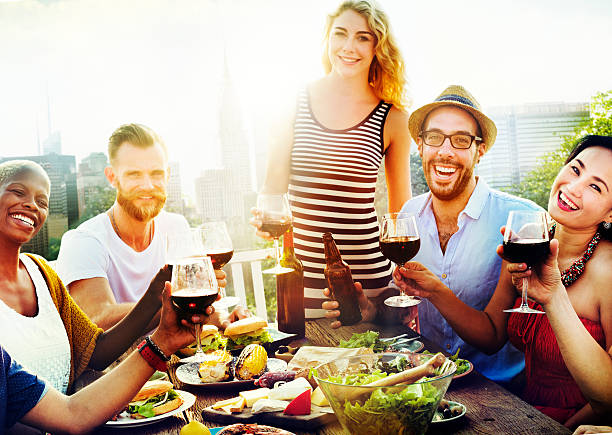 istock Friend Friendship Dining Celebration Hanging out Concept 483936808