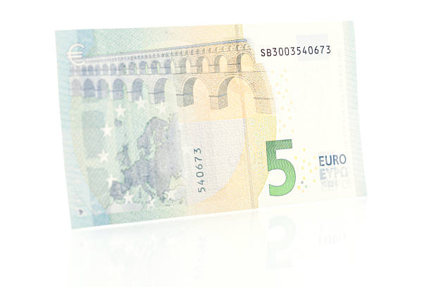 Five Euro Note - Back Five Euro note (back). five euro banknote photos stock pictures, royalty-free photos & images