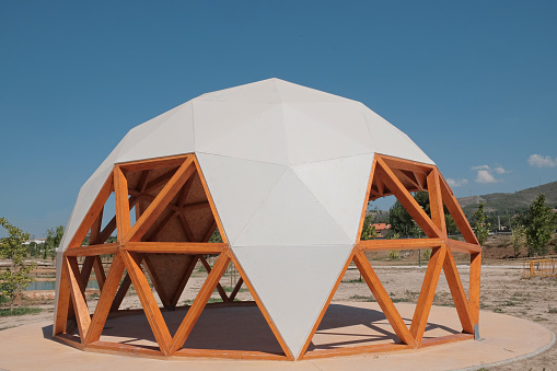 Public geodesic dome in Ontinyent, Spain