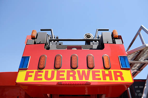 istock Firefighters lettering on a fire truck 483944264