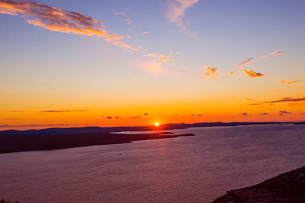 istock Golden sunset with reflection on the sea 483946650