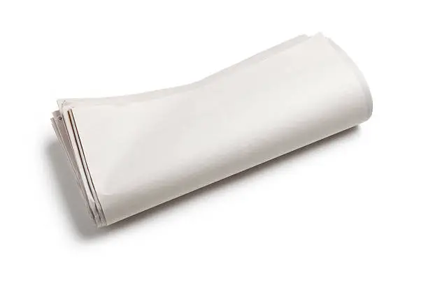 Blank Newspaper Roll with white background