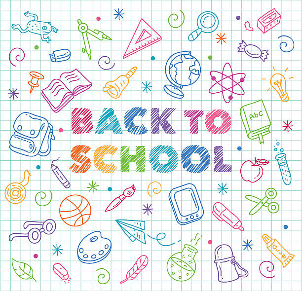 illustrations, cliparts, dessins animés et icônes de retour à l'école - back to school education school backgrounds