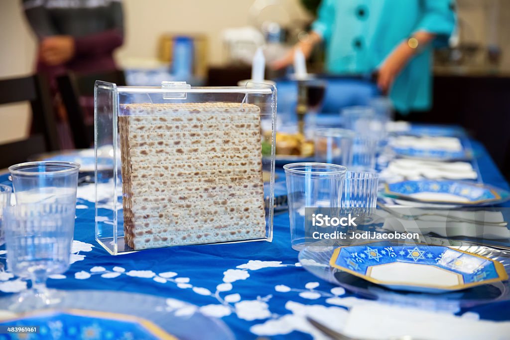 Tradycyjne Pesach Seder tabeli - Zbiór zdjęć royalty-free (Pesach)