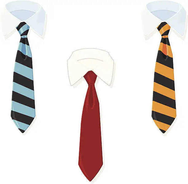 Vector illustration of Business Shirt and Tie