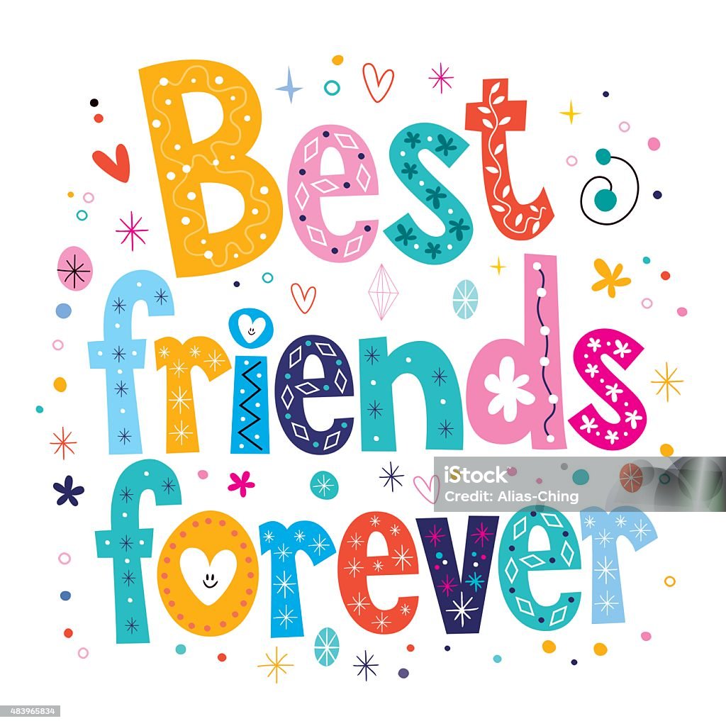 Best Friends Forever Stock Illustration - Download Image Now ...