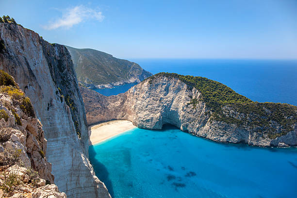 istock Lonely Deserted Beach in a Bay 483971700