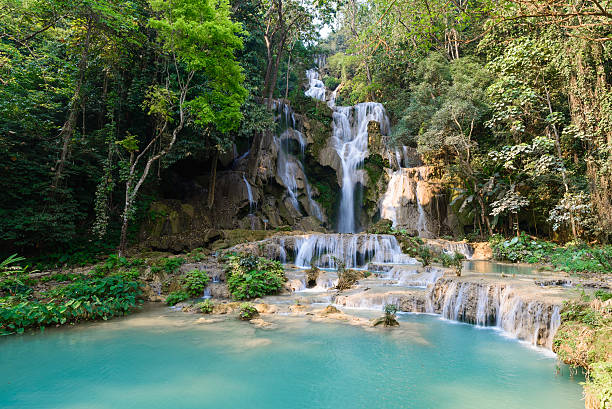 istock Kouangxi waterfall at Luang Prabang in Laos. 483974612