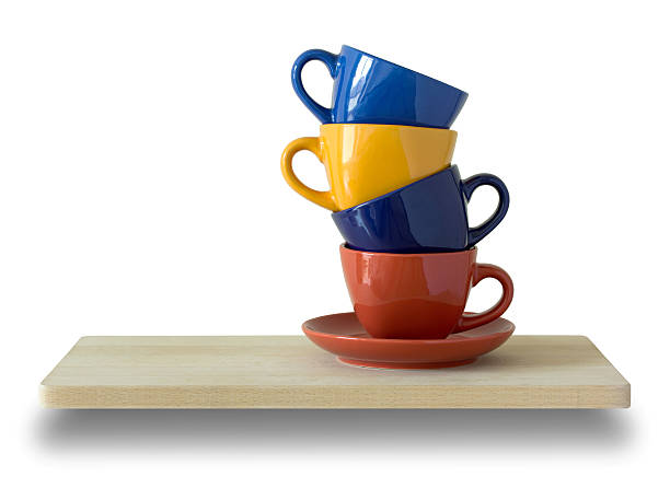 istock stack of colorful coffee cups on wooden shelves 483976898
