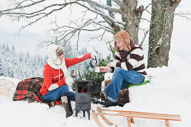istock Young man and woman making tea 483977500
