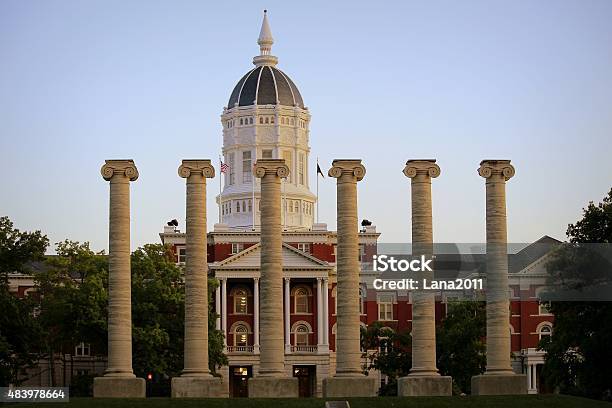 Evening On Campus Stock Photo - Download Image Now - 2015, Architectural Column, Architectural Dome