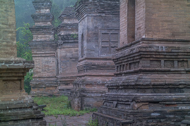 Pagoda forest in Shaolin stock photo