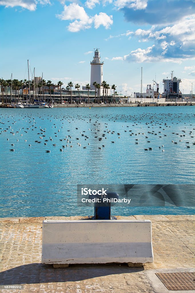 Malaga Port Port of Malaga in Andalusia Spain Harbor Stock Photo