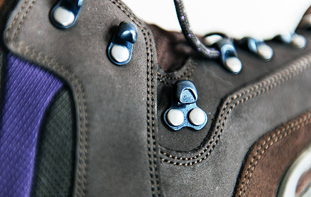 istock Side view of mountain boots 483986724