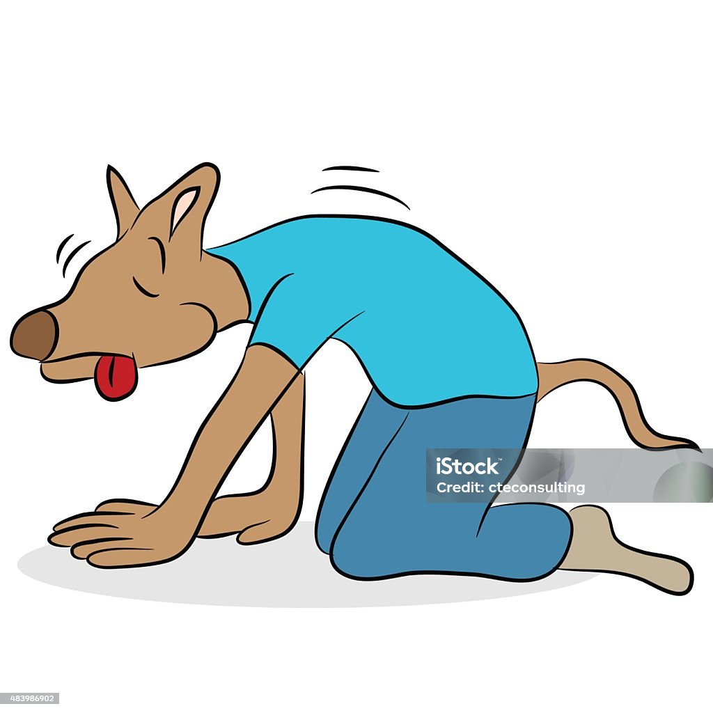 Chó Mệt Mỏi Ẩn Dụ Phim Hoạt Hình Hình minh họa Sẵn có - Tải xuống ...