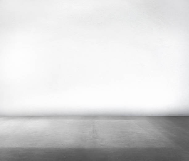 istock Room Made of White Wall and Concrete Floor 483989480