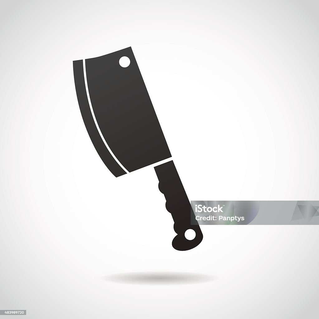 Knife, axe icon isolated on white background. Vector art. Butcher's Shop stock vector