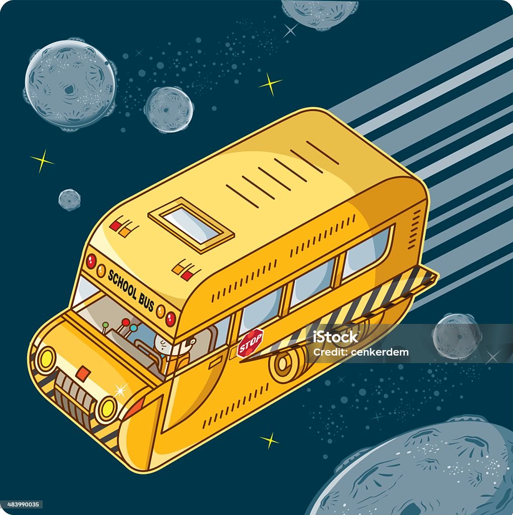 Flying Bus Animation Flying School Bus Stock Illustration - Download Image Now - School Bus ...