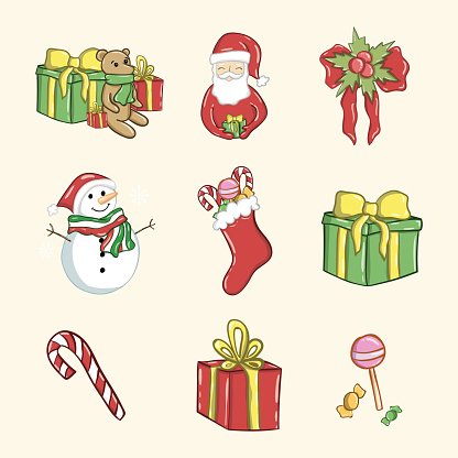 Vector Santa Claus Holding Gifts Clip Art Vector Santa Claus Holding Gifts Clip Art