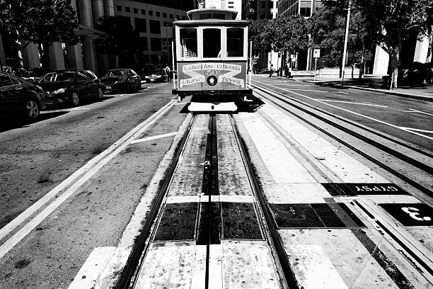 istock Cable Car, San Francisco. Black And White 483991563